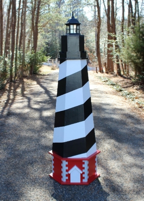 Plans for a Cape Hatteras Lawn Lighthouse. DIY Wood Plans.