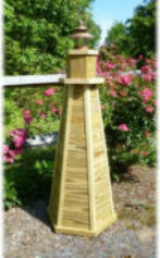4 ft. natural treated lawn ligthouse