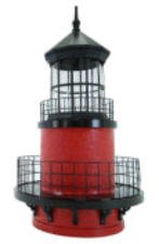 Assateague Lighthouse Topper Black and Red