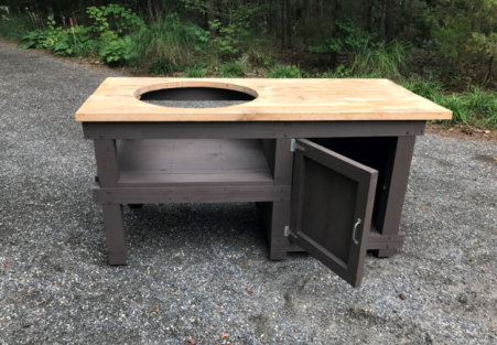 Green Egg XL Table with Cabinet