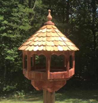 Large gazebo bird feeder DIY project plans
