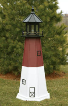 Wooden Barnegat lawn lighthouse