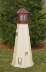 Wooden Cape May lawn lighthouse