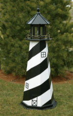 Wooden Cape Hatteras lawn lighthouse