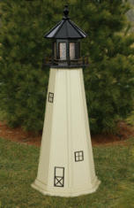 Wooden Split Rock lawn lighthouse