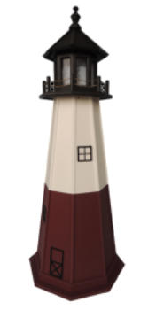 Vermillion Polywood Lawn Lighthouse