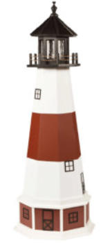 Montauk hybrid wood and poly lawn lighthouse