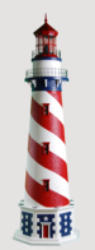 American Theme Stucco Lighthouse