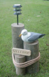 Seagull on Plings with Solar Light