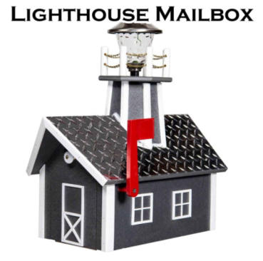 Custom lighthoue mailbox made out of polywood