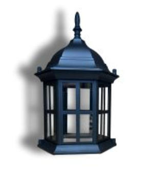 Top for lawn lighthouse made of cast aluminum