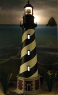 LED windows for lawn lighthouses