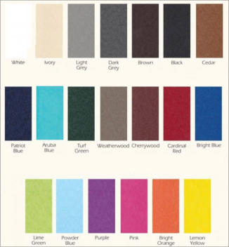 Poly color chart