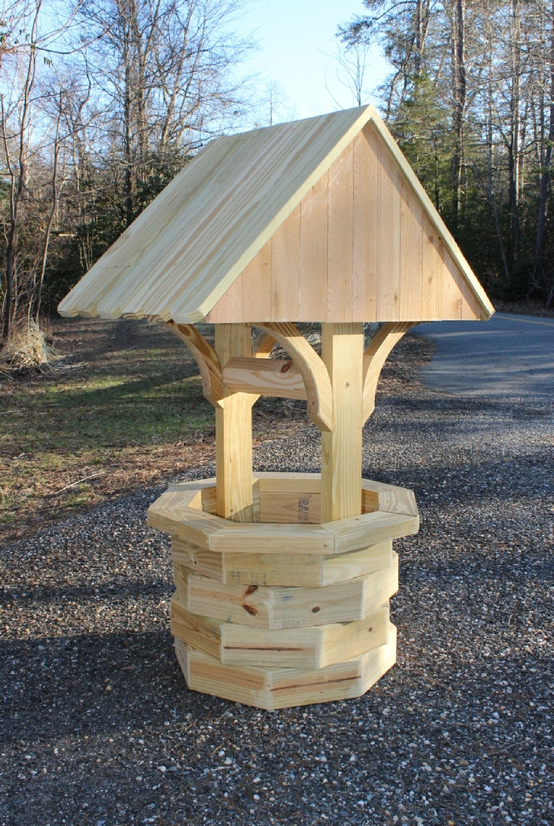 How to Build a 4 ft. Wooden Wishing Well. Wood Plans with Photos!