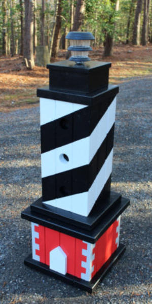 Cape Hatteras lighthouse made out of 2 x 4 lumber