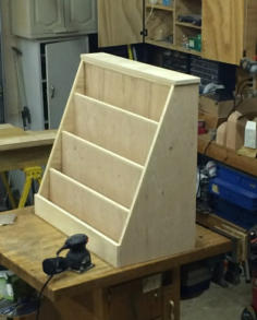 Unfinished child's bookcase DIY woodworking plans
