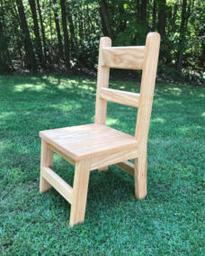 Wooden chair for kindergarten DIY