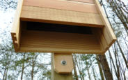 Inner chambers of bat house for the bats to climb in