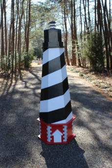 DIY Cape Hatteras lawn lighthouse plans