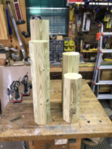 How to make wooden pilings