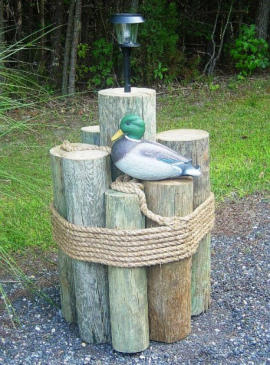 Well Pipe Cover using Pilings and Duck